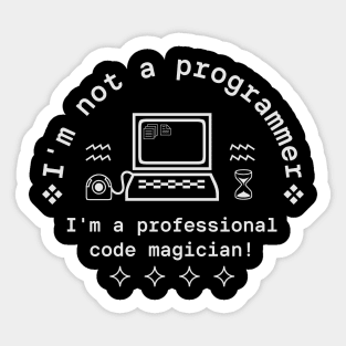 Professional code magician Sticker